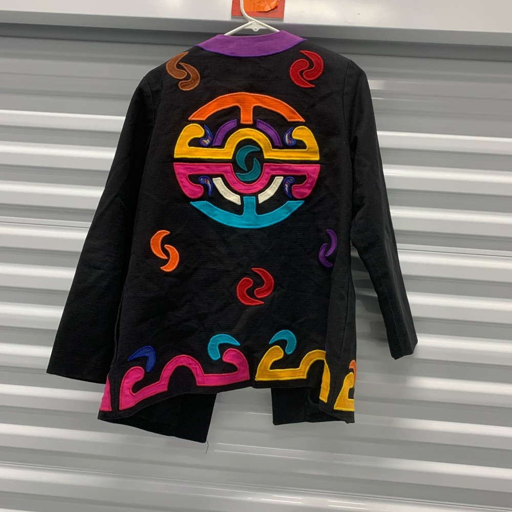 Colorful Patterned Women's Jacket girasol